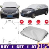 Half Car Body Top Cover Rain Snow Sun Frost Protection for Sedan/SUV/Hatchback