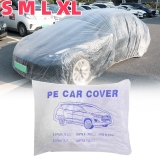 Clear Plastic Temporary Universal  Disposable Car Cover Rain Dust Garage Cover
