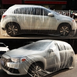 1-5 PACK Clear Plastic Disposable Car Cover Temporary Universal Rain Dust Garage