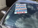 Car sales self cling  window screen stickers displays slogans pack of 20