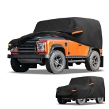 Car Cover Waterproof All Weather W/ Reflective straps for Land Rover Defender 90