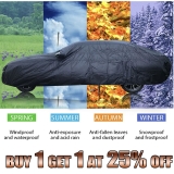Heavy Duty Waterproof Car Cover Rain Snow UV Protection Outdoor Breathable Large