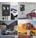 Tera Universal EV Wall Charger Station Lockable Box Digital Lock White Colour