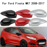 Door Wing Mirror Cover Cap Black & Red & Silver For Ford Fiesta MK7 2008-2017 UK
