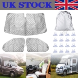 Internal Thermal Blinds Windscreen Cover Fit Fiat Ducato Peugeot Boxer Motorhome