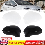 Left/Right Door Wing Mirror Cover Cap Black/White For Seat Ibiza 6J MK4 2008-17