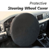 Universal Size Steering Wheel Protective Cover for Garage Workshop Black PP5
