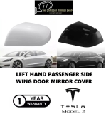 Fit Tesla Model 3 2017-2023 Left Side Upper Wing Mirror Cover Cap Black or White