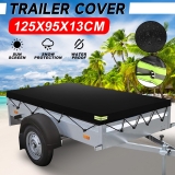 600D 5’x3’/4’x3′ Trailer Cover with Bungee Cord Heavy Duty Waterproof Tie Down
