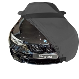Indoor car cover fits BMW M2 (F87) with mirror pockets Bespoke Black GARAGE