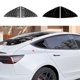 Tesla Model 3 2017-2025 Rear Side Window Cover Louver Sport Style Accessories