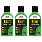 T-Cut Colour Fast Car Polish Restore Green Care Paint 500ml x3