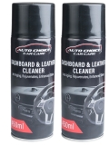 Dashboard & Leather Cleaner 2 Pack  Car Care 450ml Spray Polish Clean & Renew