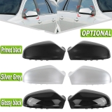 Left Right Side Wing Mirror Cover Cap Case Grey For Vauxhall Astra H 2004-2009