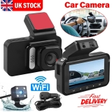 1080P Full HD Car Camera Recorder WIFI Dual Front and Rear Dash Cam Night Vision