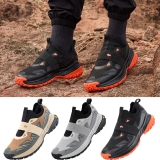 FitVille Mens Slip On Hiking Shoes Wide Fit Trainers Outdoor Trekking Sneakers