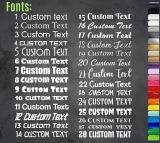Personalised Name Vinyl Sticker Word Text Cut Fancy Font Sticker Sentance custom