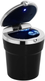 TRIXES Car Ashtray Black NEW LED Car Interior Accessories Cup Holder Cigarette