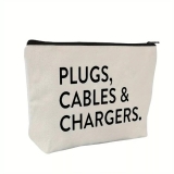 Plugs Cables & Chargers Bag Storage Bag Travel Accessories Multipurpose Cream UK