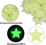 100 Wall Glow In The Dark Stars Stickers Baby Kids Nursery Bed Room Ceiling Cute