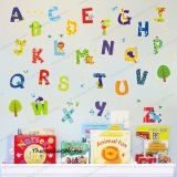 Alphabets Wall Stickers 52pc Children Kids Baby Nursery Boy Girl Room Decor ABC