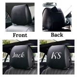 Personalised Car Backrest Headrest Covers Car Interior Accessories UK
