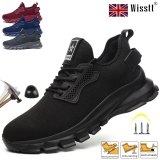 Mens Womens Steel Toe Cap Trainers Safety Shoes Lightweight Work Boots Hiking DM