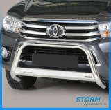 Misutonida S/S EU Front Bar, Bull Bar, Nudge Bar 63mm For Toyota Hilux MK8 16-20