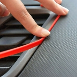 5m Car Interior Decor Red Point Edge Gap Door Panel Molding Line Accessories
