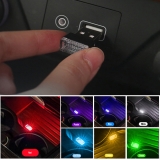1 x USB LED Car Interior Light Neon Atmosphere Ambient Lamp Bulb Accessories