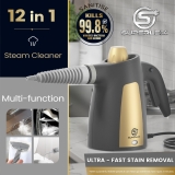 SUPERLEX 10-in-1 Handheld Steam Steamer Cleaner & 9 Accessories Multi Purpose