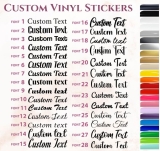 Personalised Name Vinyl Sticker Word Text Cut Fancy Font Sticker Sentance custom