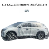 1-5PCS Plastic Disposable Car Cover Temporary Universal Rain Dust Garage HFICY
