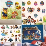 3D Paw Patrol Families Wall Stickers Kids Boys Girls Nursery Room Decor Decals