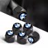 4X Metal Anti-Theft License Plate Frame Bolt Screw Cap Covers For AMG