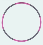 Collapsible 1kg Weighted Hula Hoop Fitness Padded ABS Exercise  Gym Hoola A+