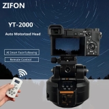 ZIFON YT-2000 2Kg AI Smart Face following Motorized Rotating Panoramic Head Pan
