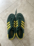 Adidas Men’s Suede Trainers Jeans Green And Yellow Size 8
