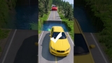 Small To Giant Cars vs Massive Water Pit #5 |#carsvswaterpit #doubleflatbedtrailertruckvsspeedbumps