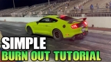 HOW TO DO A BURN OUT IN YOUR MANUAL CAR IN 60 SECONDS OR LESS! (WHIPPLE MUSTANG GT TUTORIAL) #SHORTS
