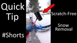 How to Remove Snow WITHOUT Scratching your Car #Shorts