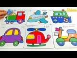Fun Vehicle Puzzles! Learn About Trains, Planes, and Cars! | Vehicles for Kids