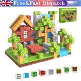 100Pcs/Set Minecraft Magnetic Building Blocks Children Kids Educational Toy Gift