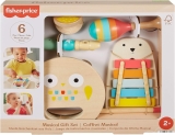Fisher-Price Toddler Toy Wooden Musical Instruments Gift Set with 6 Wood Piec…