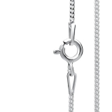925 Sterling Silver Curb Chain Necklace 1.2mm thick perfect gift Genuine