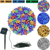 Solar String Lights LED Waterproof Copper Wire Xmas Garden Party Decor Outdoor