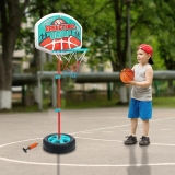 Kids Adjustable Basketball Hoop And Stand Indoor Outdoor Toys & Activities Set