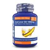 Zipvit Cod Liver Oil 1000mg Capsules Support Heart, Brain, Blood Pressure Health