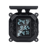 Solar Motorcycle TPMS LCD Display Tire Pressure Monitoring System Wireless TPMS