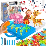 289Pcs Kids Educational Construction Tool Set Electric Drill Stem Toy for Kids